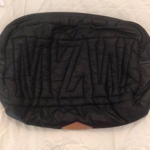 Nylon Makeup case leather logo